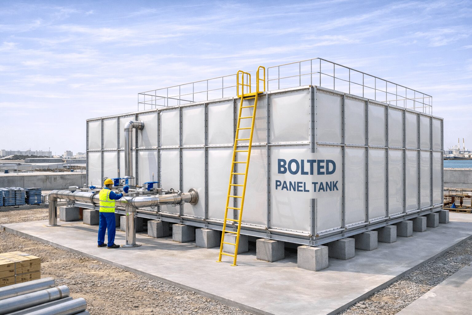 Bolted panel tanks in the UAE