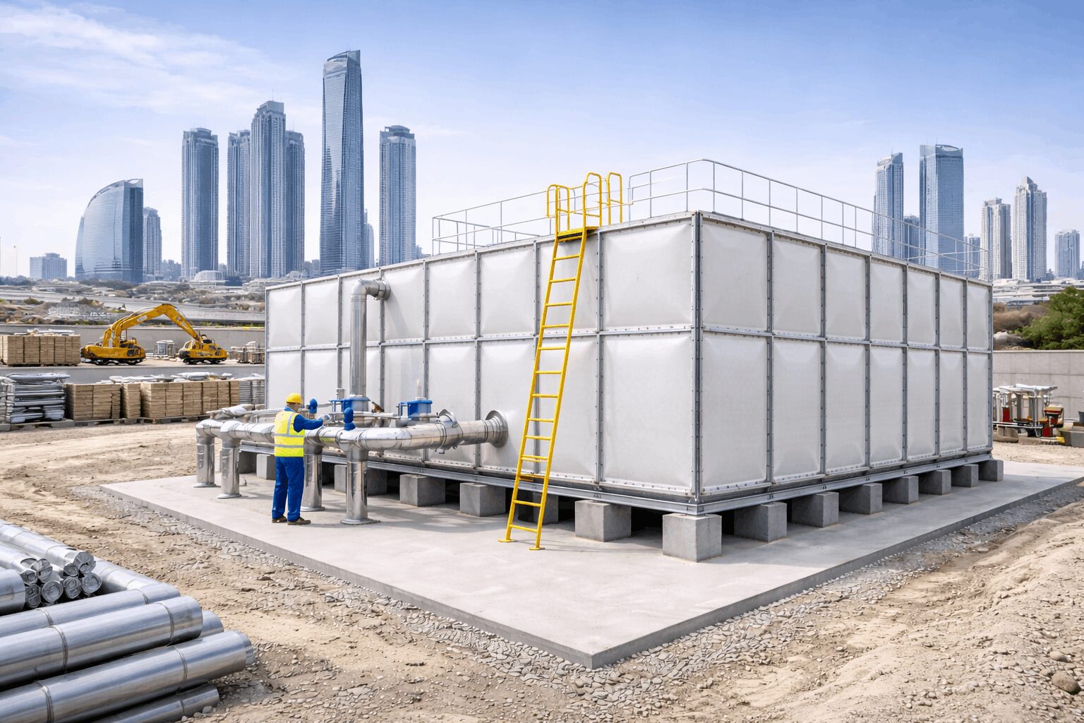 GRP Panel Tanks Abu Dhabi
